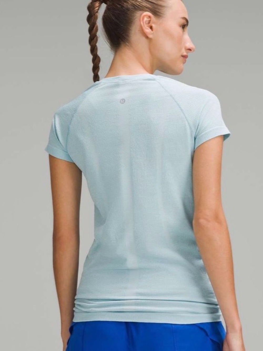 Lululemon Swiftly Tech Short-Sleeve Shirt 2.0 Parallel Texture Sheer Blue /Water